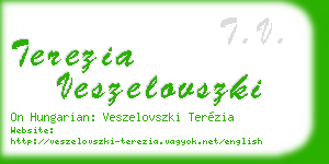 terezia veszelovszki business card